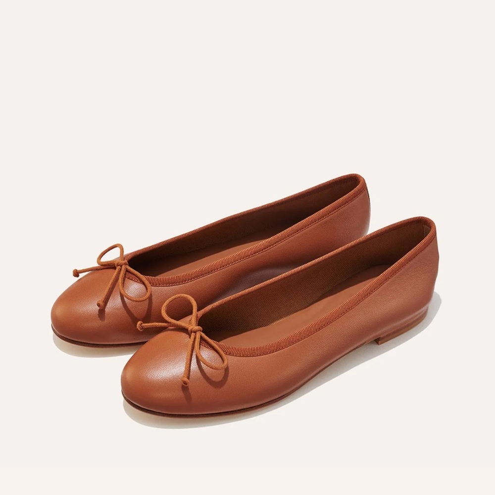 Margaux Demi Saddle Nappa Flats size 37.5